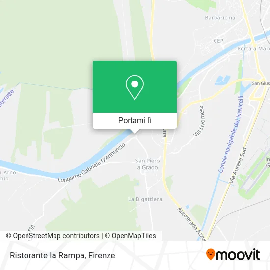 Mappa Ristorante la Rampa