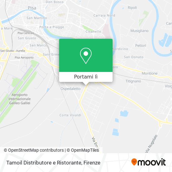 Mappa Tamoil Distributore e Ristorante