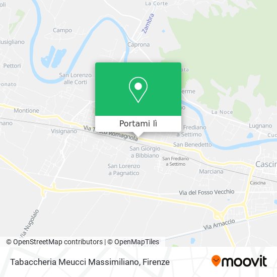 Mappa Tabaccheria Meucci Massimiliano