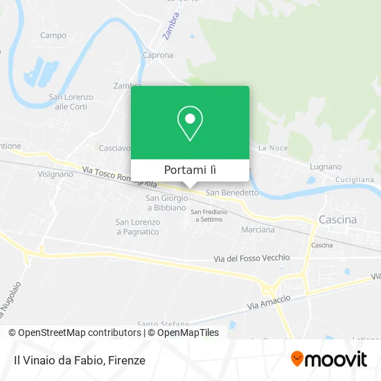 Mappa Il Vinaio da Fabio
