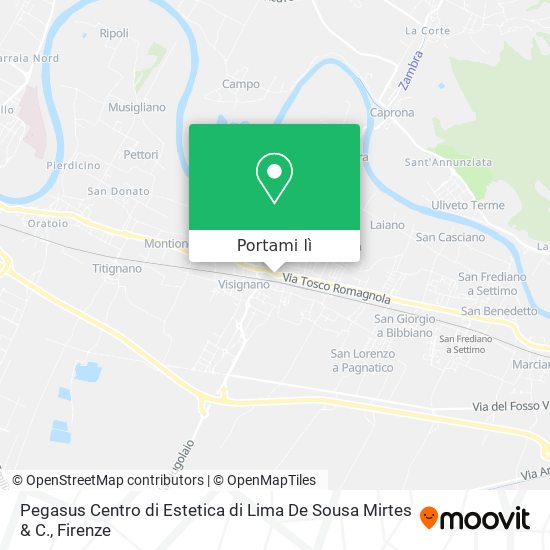 Mappa Pegasus Centro di Estetica di Lima De Sousa Mirtes & C.