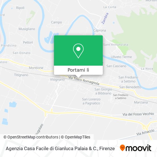 Mappa Agenzia Casa Facile di Gianluca Palaia & C.