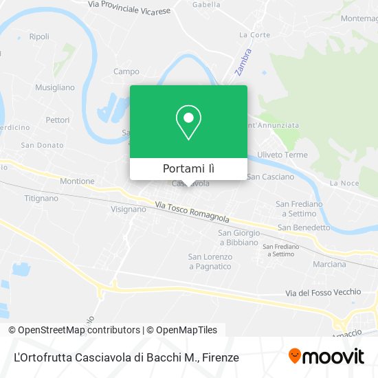Mappa L'Ortofrutta Casciavola di Bacchi M.