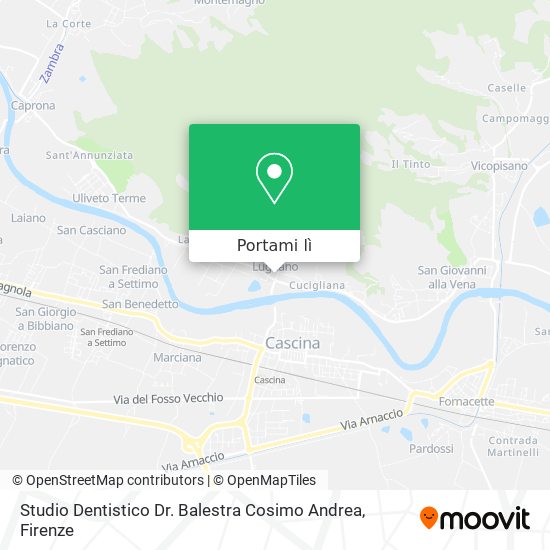 Mappa Studio Dentistico Dr. Balestra Cosimo Andrea