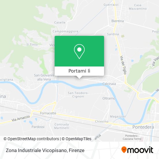 Mappa Zona Industriale Vicopisano