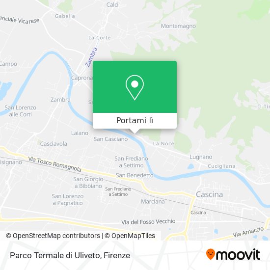 Mappa Parco Termale di Uliveto