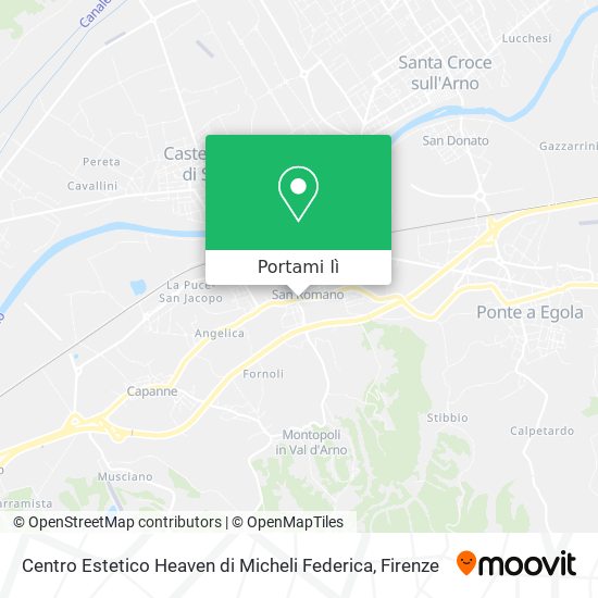 Mappa Centro Estetico Heaven di Micheli Federica