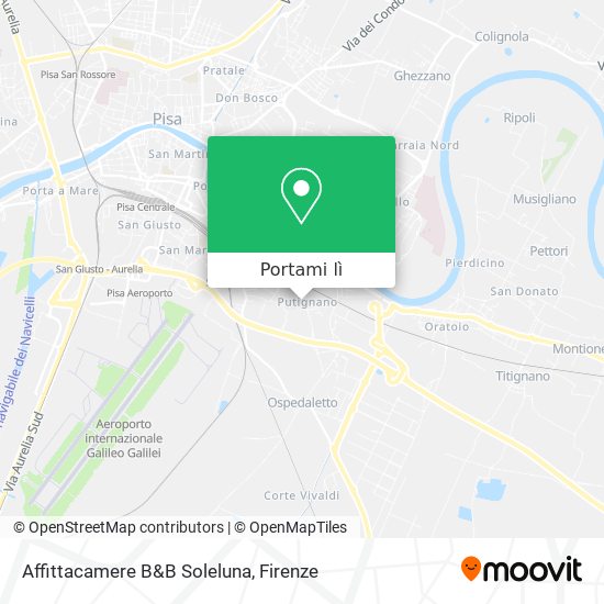 Mappa Affittacamere B&B Soleluna