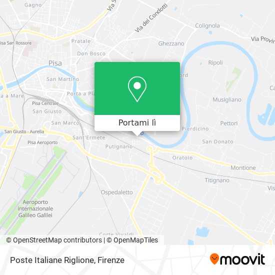 Mappa Poste Italiane Riglione