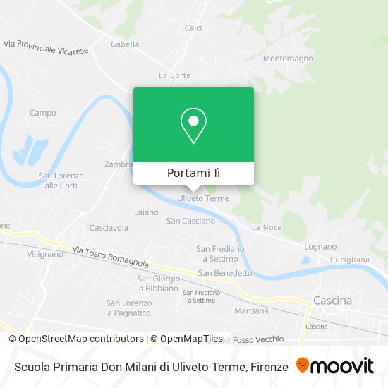 Mappa Scuola Primaria Don Milani di Uliveto Terme