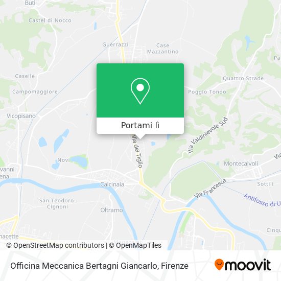 Mappa Officina Meccanica Bertagni Giancarlo