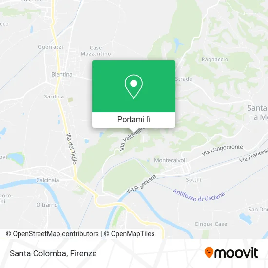 Mappa Santa Colomba