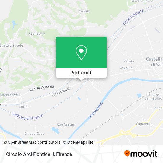 Mappa Circolo Arci Ponticelli