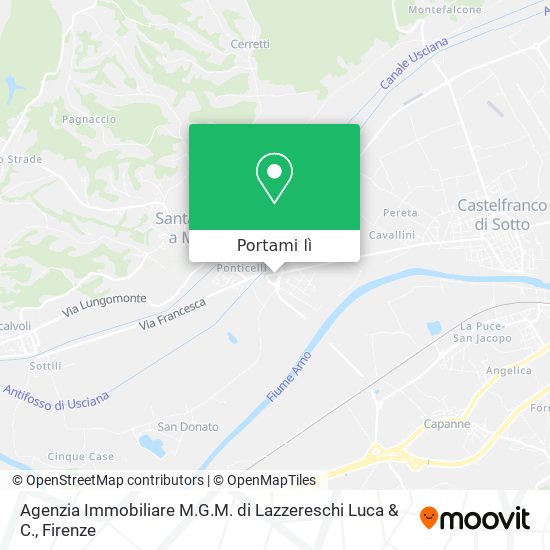 Mappa Agenzia Immobiliare M.G.M. di Lazzereschi Luca & C.