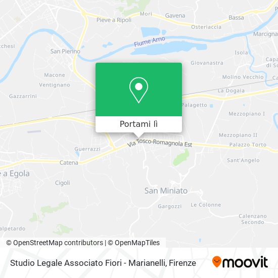 Mappa Studio Legale Associato Fiori - Marianelli