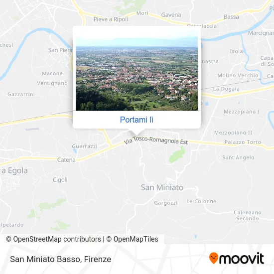 Mappa San Miniato Basso