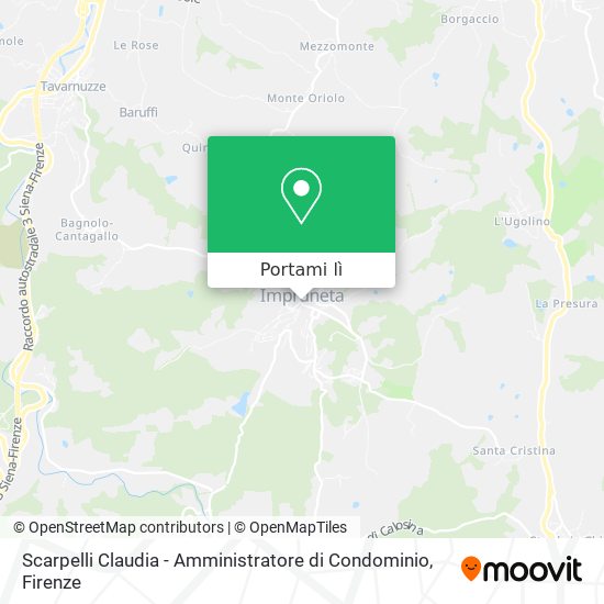 Mappa Scarpelli Claudia - Amministratore di Condominio