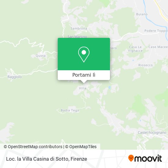 Mappa Loc. la Villa Casina di Sotto