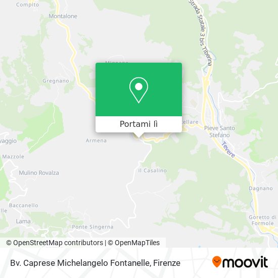 Mappa Bv. Caprese Michelangelo Fontanelle