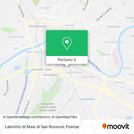 Mappa Labirinto di Mais di San Rossore