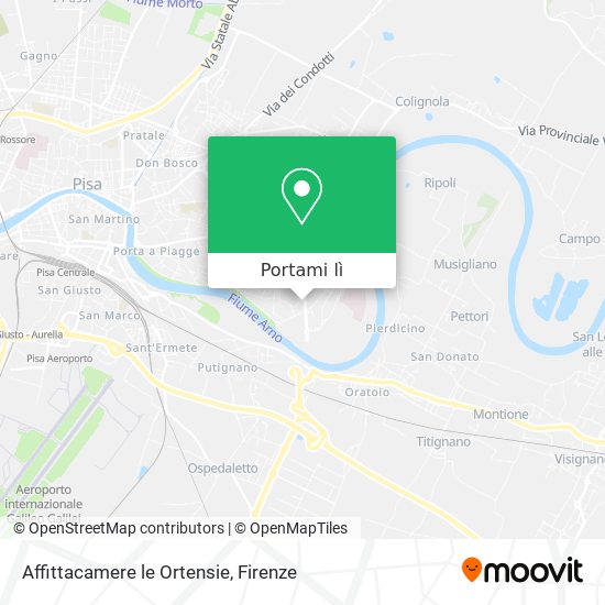 Mappa Affittacamere le Ortensie
