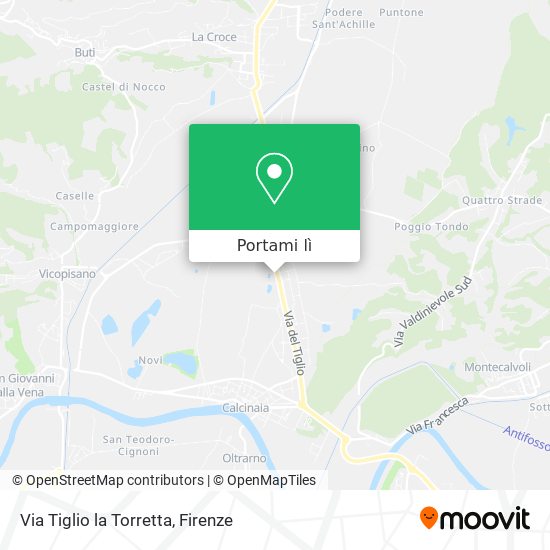 Mappa Via Tiglio la Torretta
