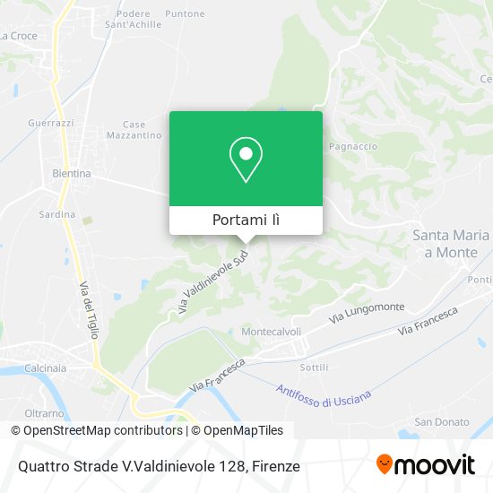 Mappa Quattro Strade V.Valdinievole 128