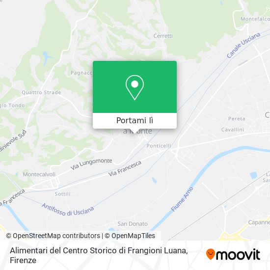 Mappa Alimentari del Centro Storico di Frangioni Luana