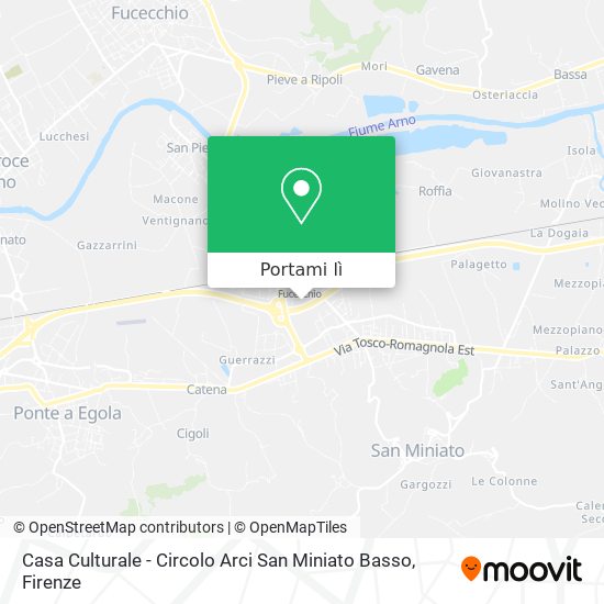 Mappa Casa Culturale - Circolo Arci San Miniato Basso