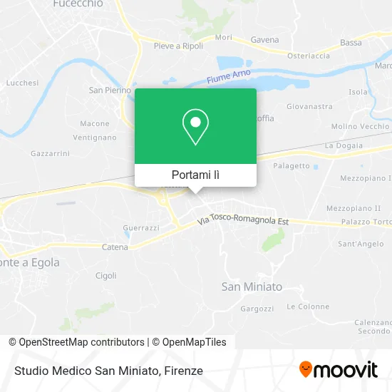 Mappa Studio Medico San Miniato
