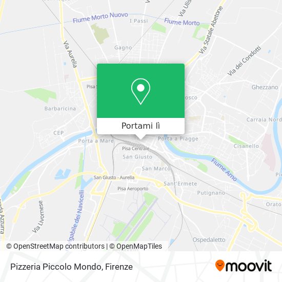 Mappa Pizzeria Piccolo Mondo