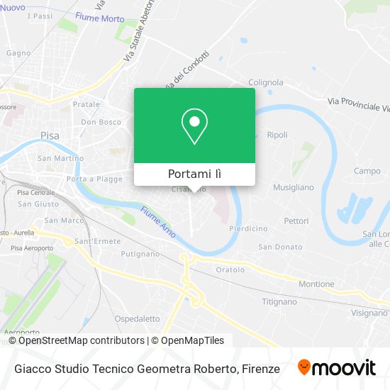Mappa Giacco Studio Tecnico Geometra Roberto