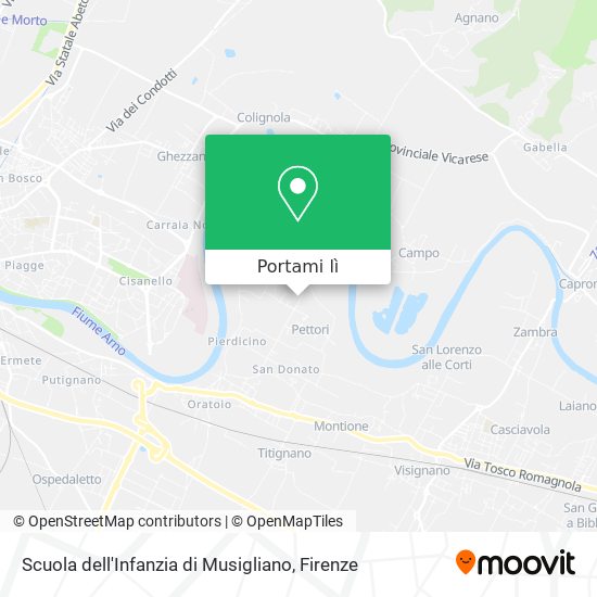 Mappa Scuola dell'Infanzia di Musigliano