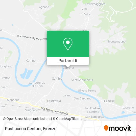 Mappa Pasticceria Centoni
