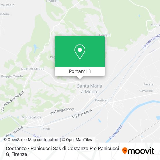 Mappa Costanzo - Panicucci Sas di Costanzo P e Panicucci G
