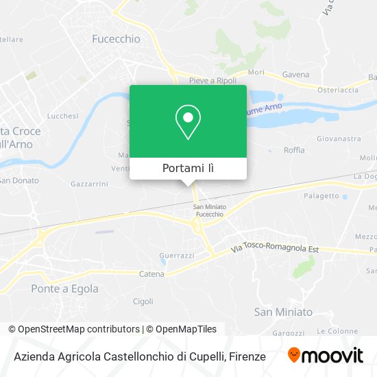 Mappa Azienda Agricola Castellonchio di Cupelli
