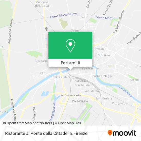 Mappa Ristorante al Ponte della Cittadella