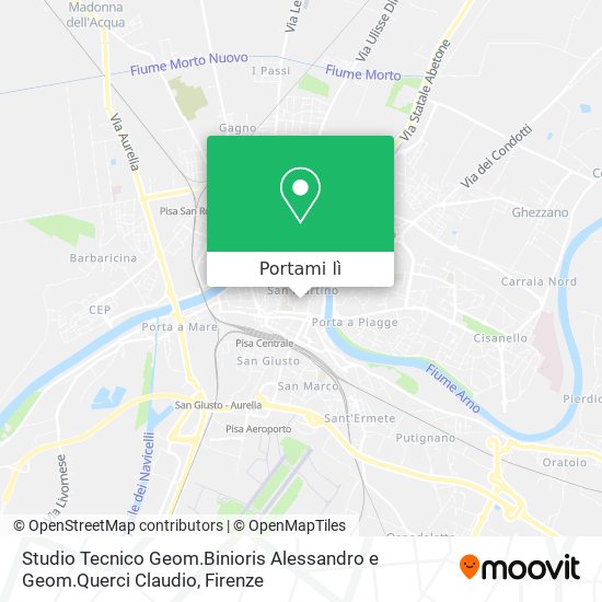 Mappa Studio Tecnico Geom.Binioris Alessandro e Geom.Querci Claudio