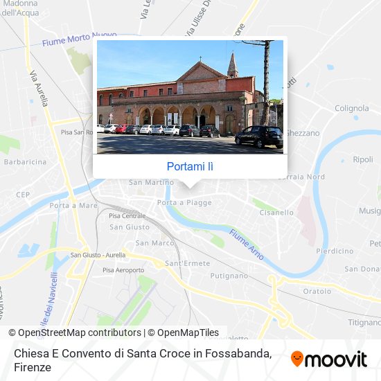 Mappa Chiesa E Convento di Santa Croce in Fossabanda