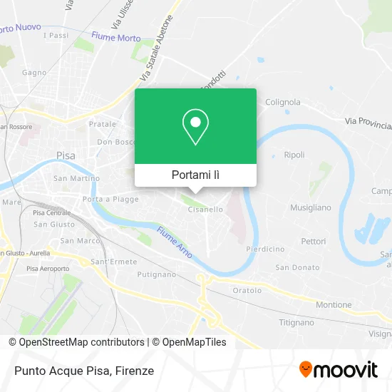 Mappa Punto Acque Pisa
