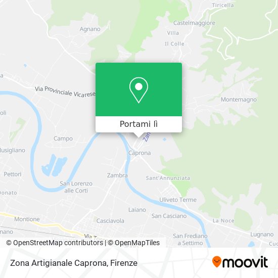 Mappa Zona Artigianale Caprona