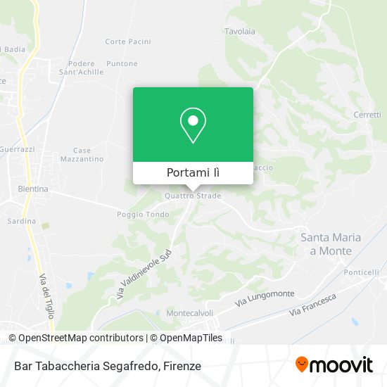 Mappa Bar Tabaccheria Segafredo