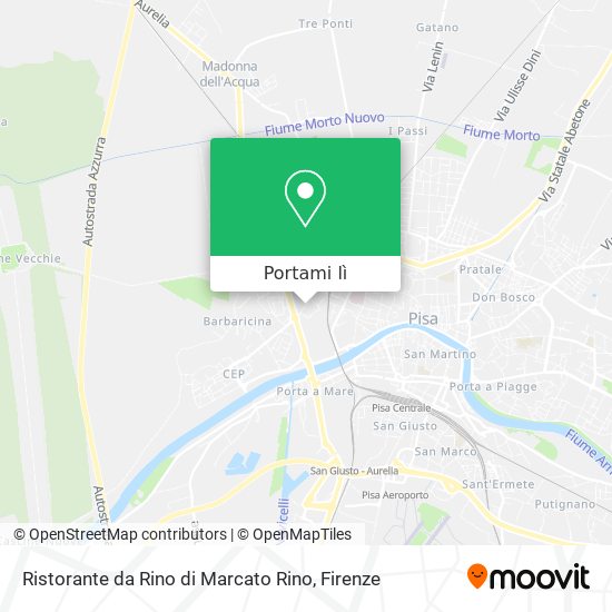 Mappa Ristorante da Rino di Marcato Rino