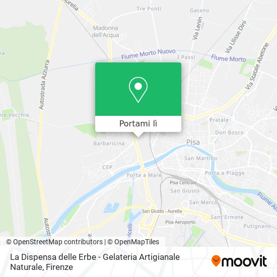 Mappa La Dispensa delle Erbe - Gelateria Artigianale Naturale