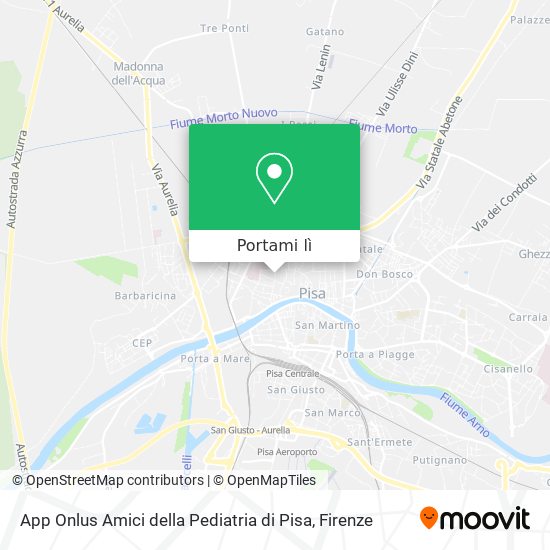 Mappa App Onlus Amici della Pediatria di Pisa