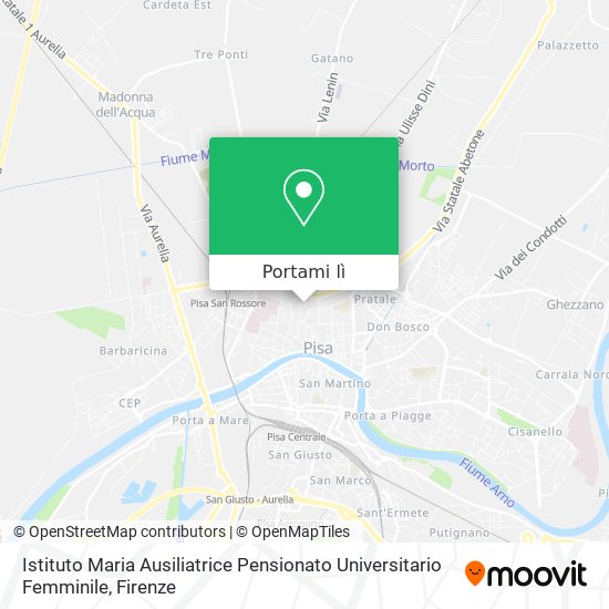 Mappa Istituto Maria Ausiliatrice Pensionato Universitario Femminile