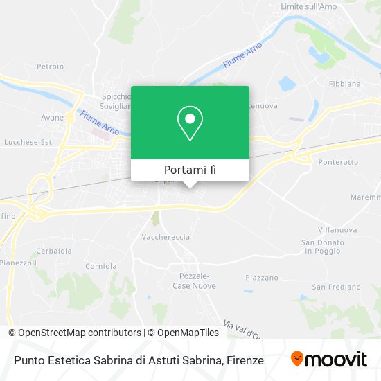 Mappa Punto Estetica Sabrina di Astuti Sabrina