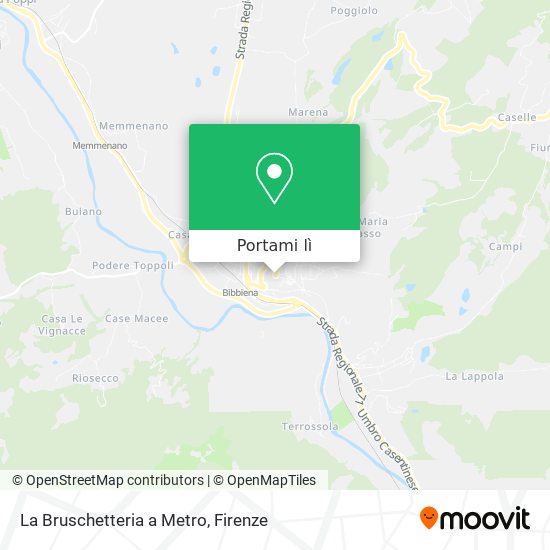 Mappa La Bruschetteria a Metro