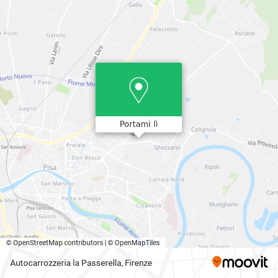 Mappa Autocarrozzeria la Passerella