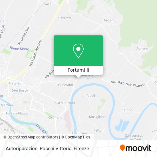 Mappa Autoriparazioni Rocchi Vittorio